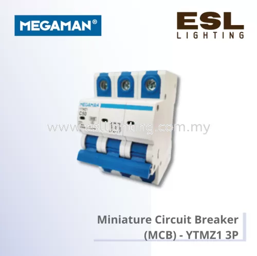 MEGAMAN CIRCUIT BREAKER - MINIATURE CIRCUIT BREAKER (MCB) - YTMZ1 3P