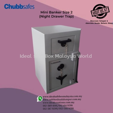 Chubbsafes Chubb Mini Banker Size 2 c/w Night Drawer Trap Chubbsafes Mini Banker Size 2 Night Drawer Trap