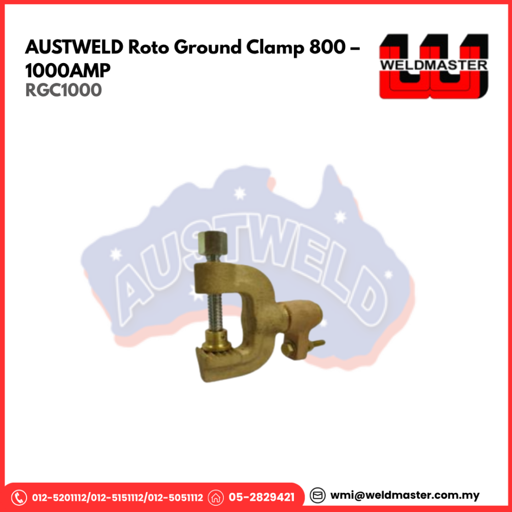 AUSTWELD ROTO GROUND CLAMP - 800 – 1000AMP (RGC1000)
