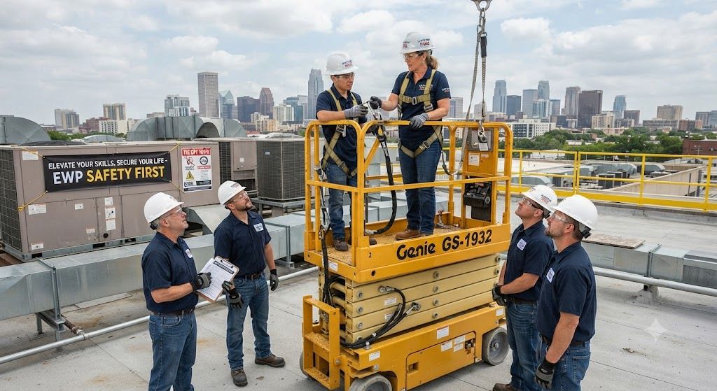 elevated work platform hazard control HVAC