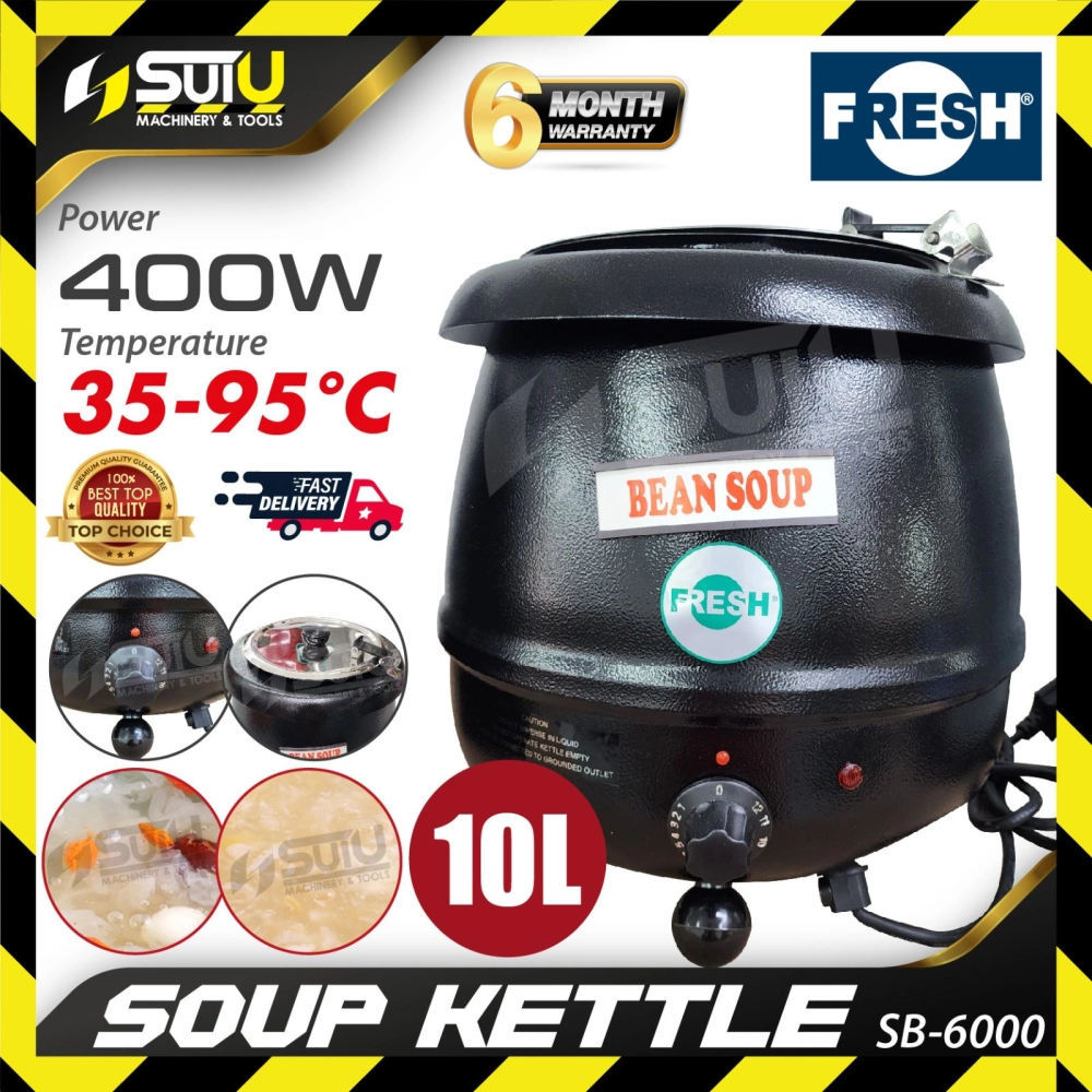 FRESH SB-6000 / SB6000 10L Soup Kettle / Soup Warmer 0.4kW