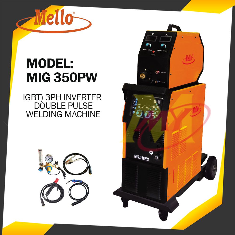 MELLO MIG350PW  (IGBT) Inverter MIG Double Pulse Welding Machine 3 Phase