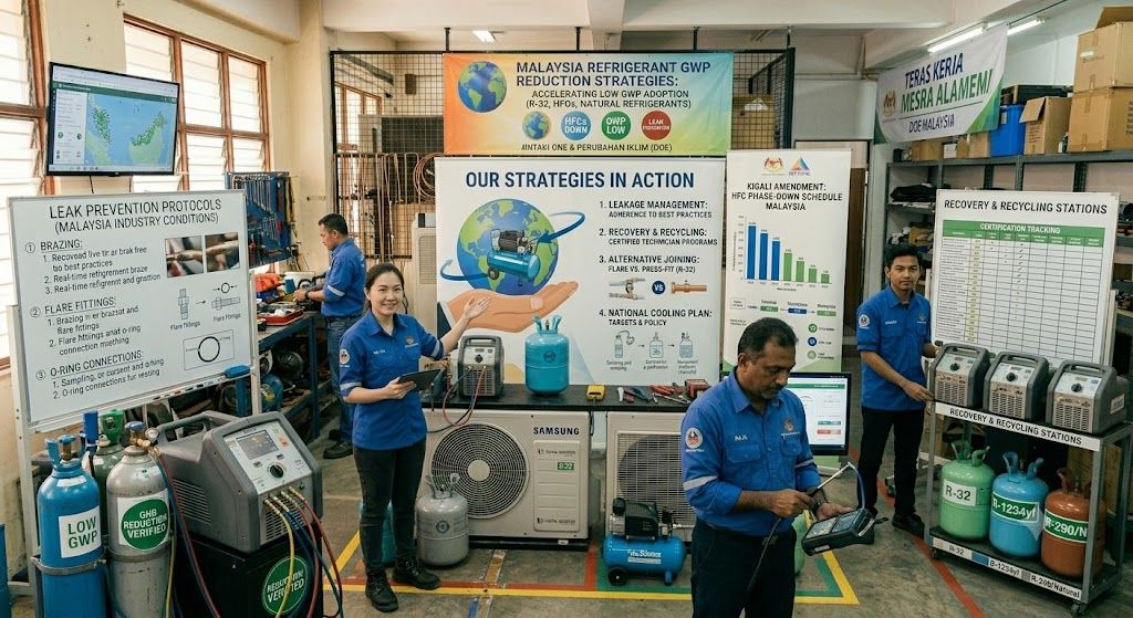 refrigerant GWP reduction strategies Malaysia