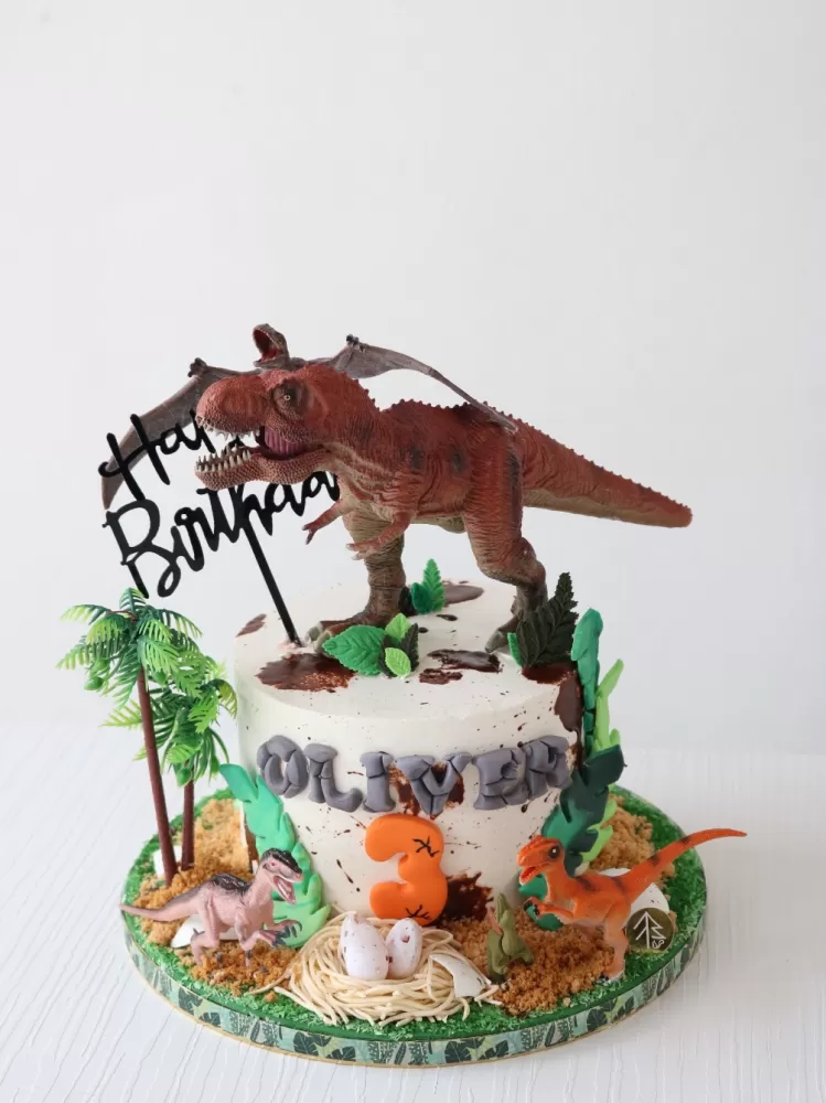 Dinosaur Land Cake