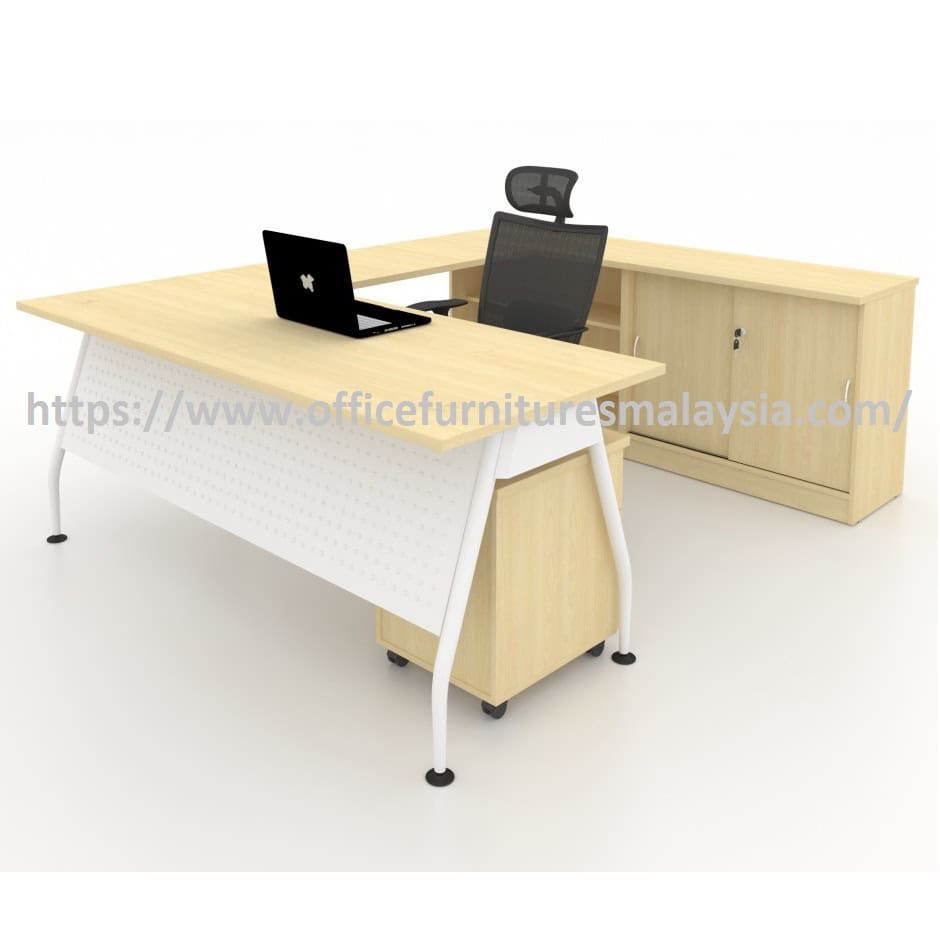 6 ft Modern U-Shaped Executive Table with A Leg OFIM22017