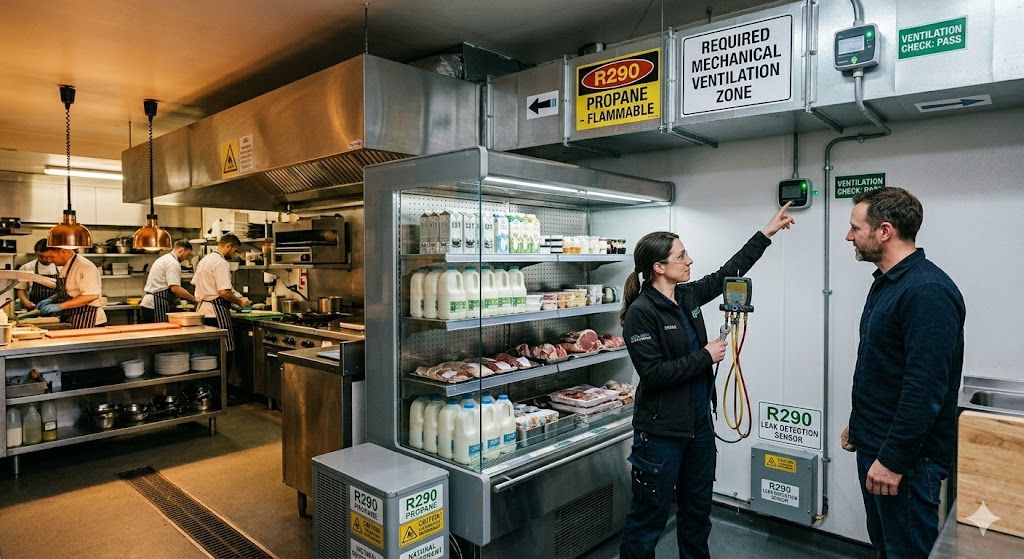 R290 ventilation and cooling systems