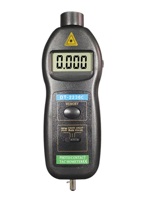 Vici DT-2236C Laser Tachometer RPM contact RPM and Surface Speed Tachometer, Automatically memory Max/Min/Last value, Automatically store data.