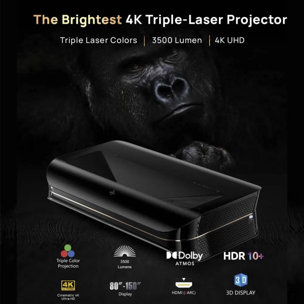 Awol Vision LTV-3500 4K Triple Laser UST Projector
