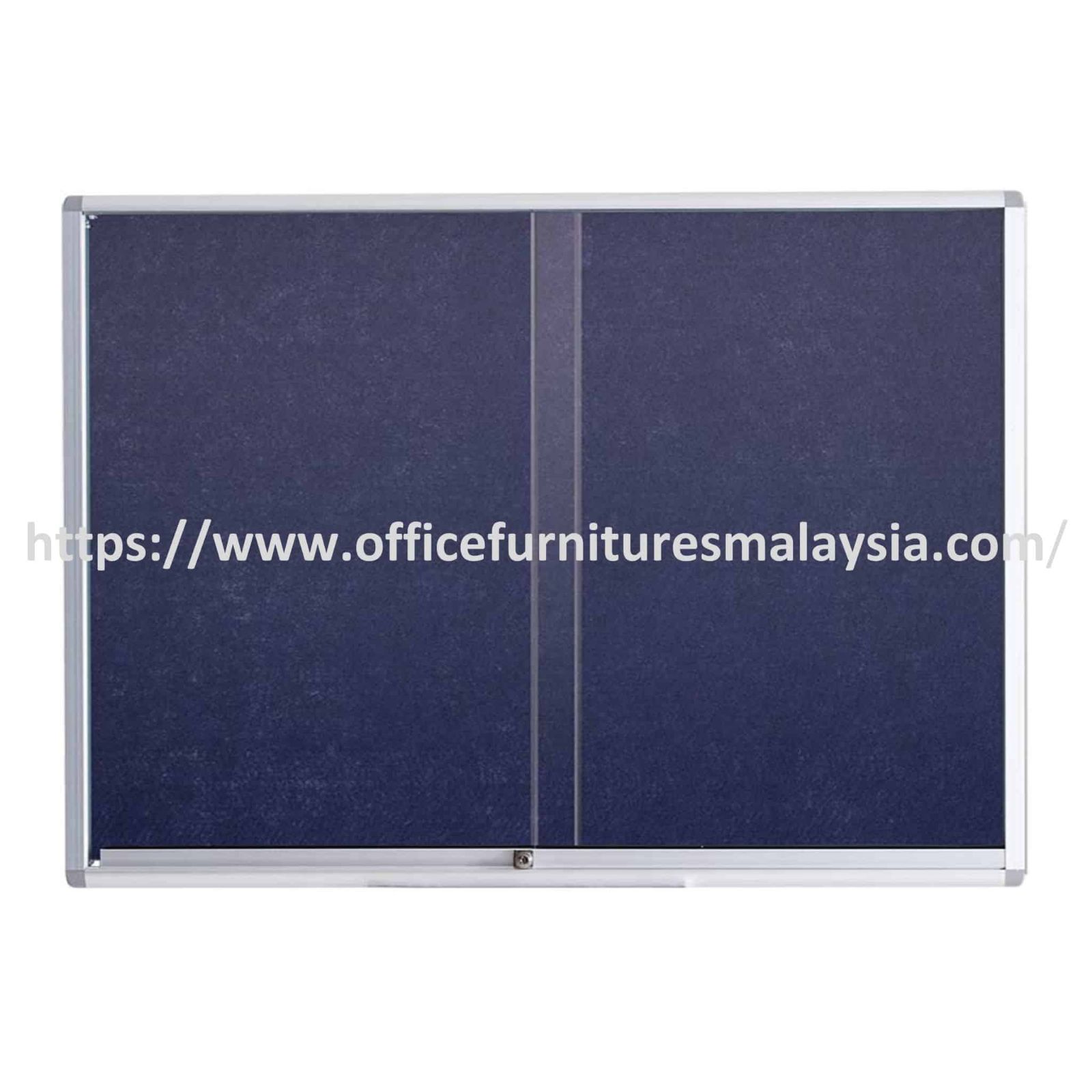 4 ft x 10 ft Sliding Glass Door With Notice Velvet Board OFMVG410