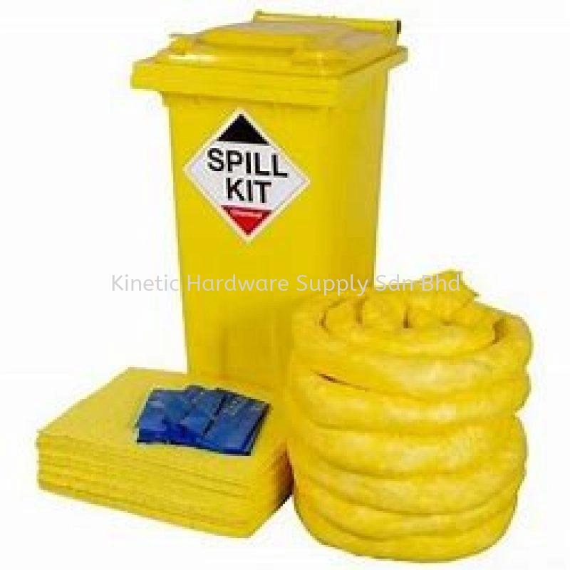 SPILFYTER WHEELIE BIN SPILL KITS- HAZMAT/ CHEMICAL (HSK-120, HSK-240, HSK-360)