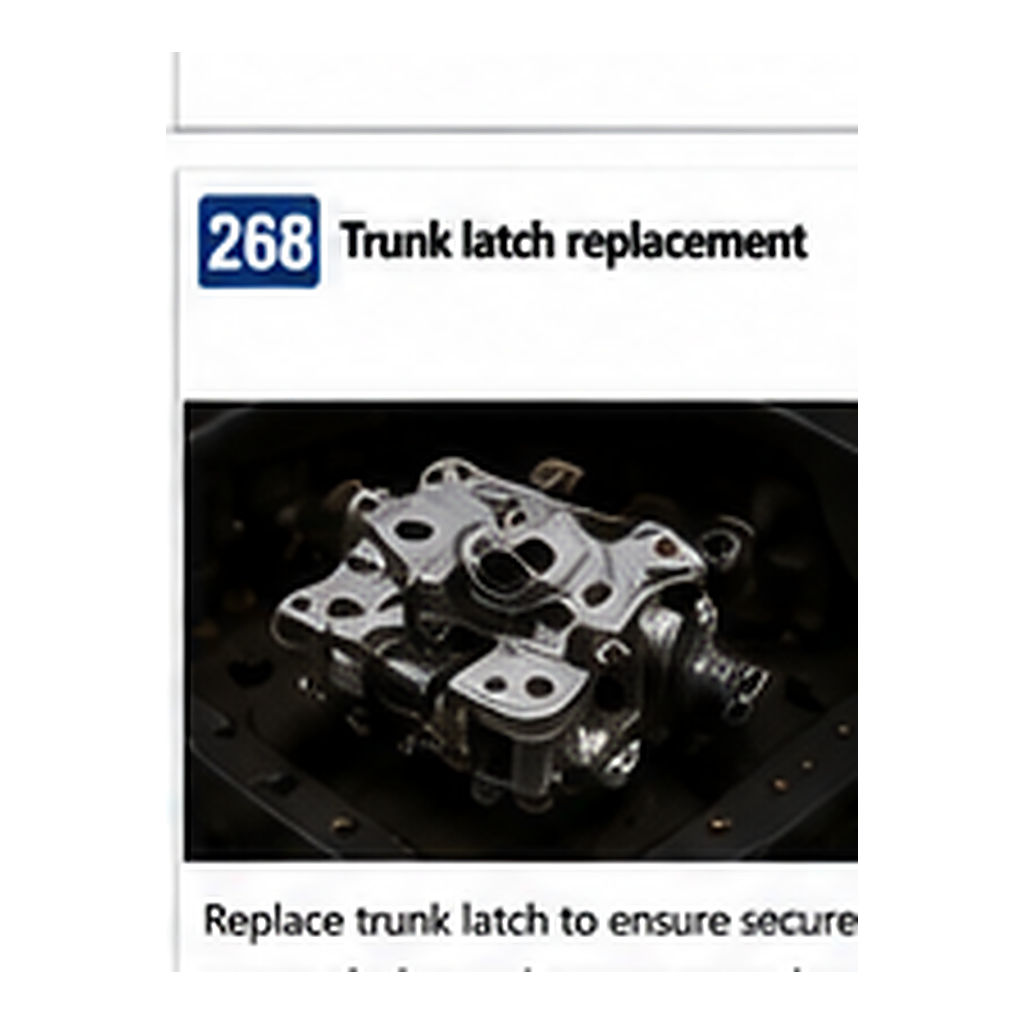 Trunk Latch Replacement