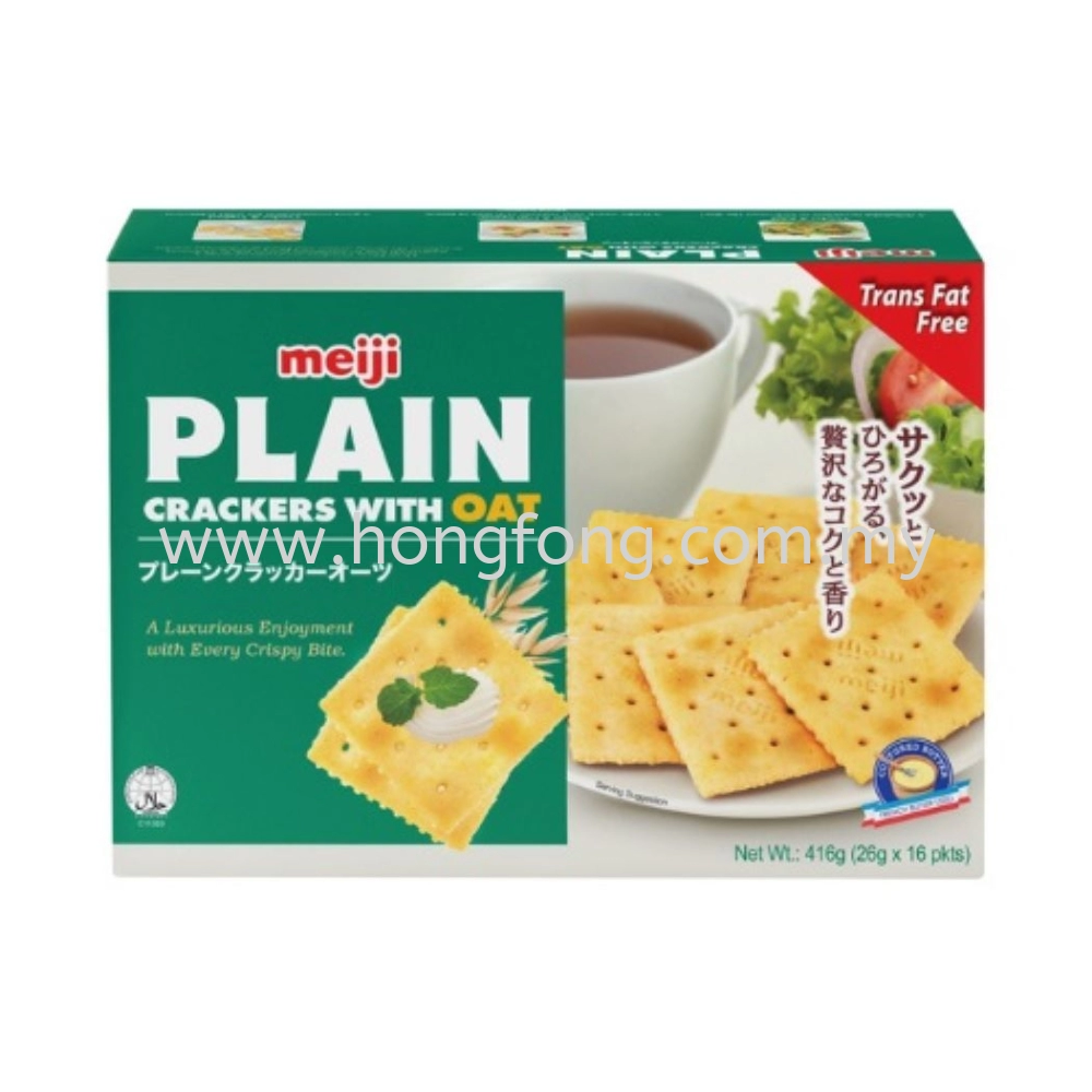 Meiji Plain Crackers-oat 416G