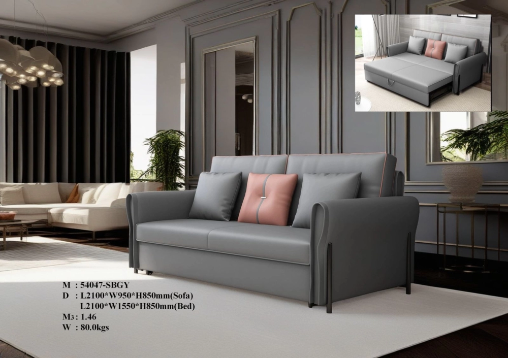 Lavin Sofa Bed (Grey)