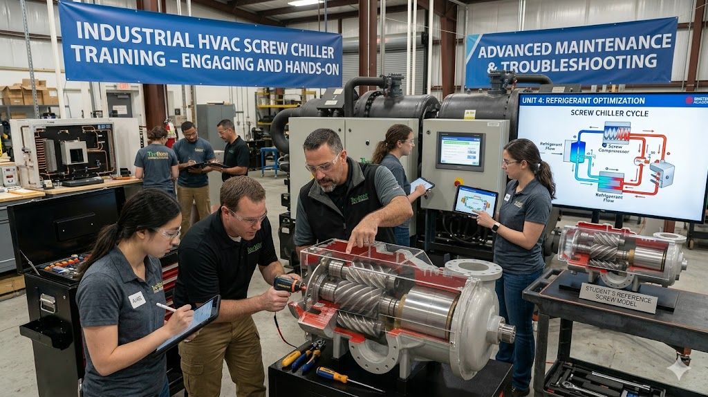 Industrial HVAC screw chiller training