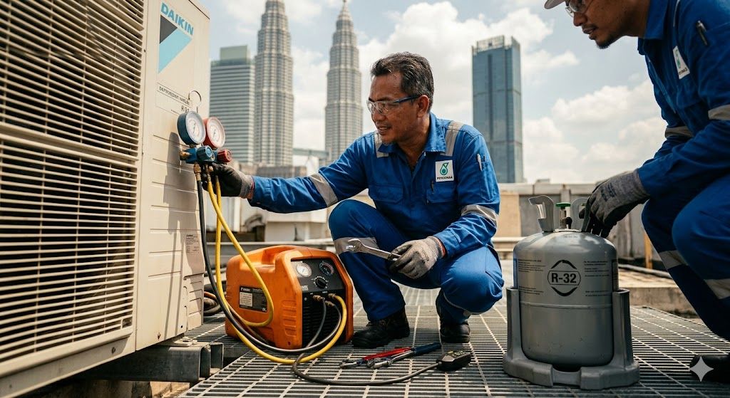 HVAC safe refrigerant handling Malaysia