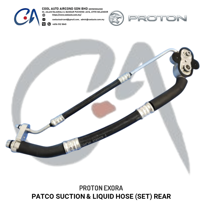 PROTON EXORA PATCO SUCTION & LIQUID HOSE (SET) REAR