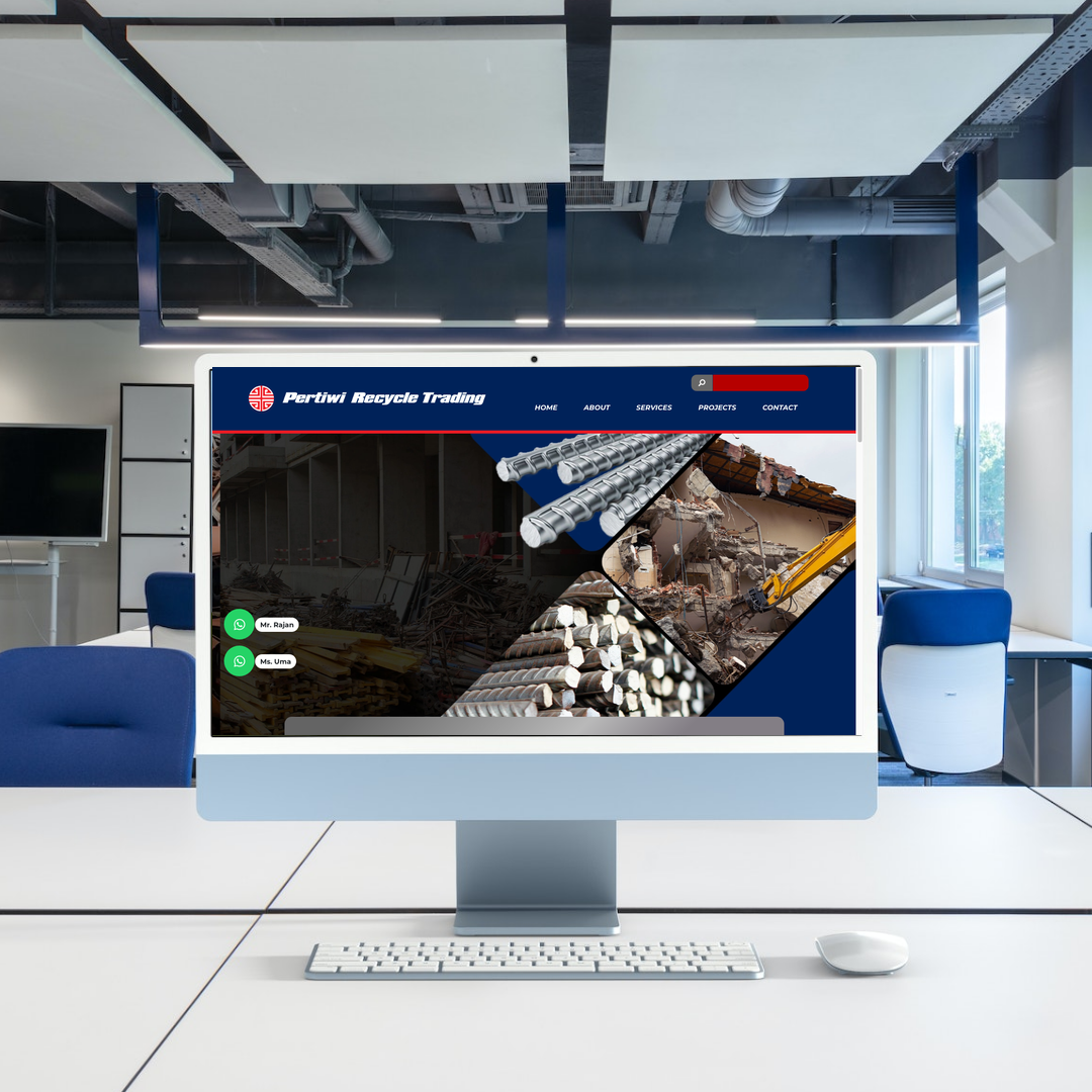 Pertiwi Recycle Trading Website Design & SEO Case Study | Sustainable Metal Recycling And Management in Johor