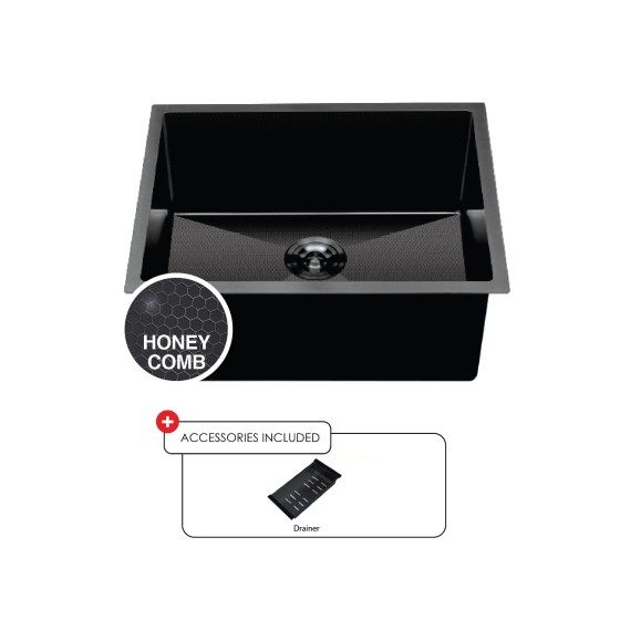 SRTKS-6042-BL Sorento Honeycomb Textured Kitchen Sink