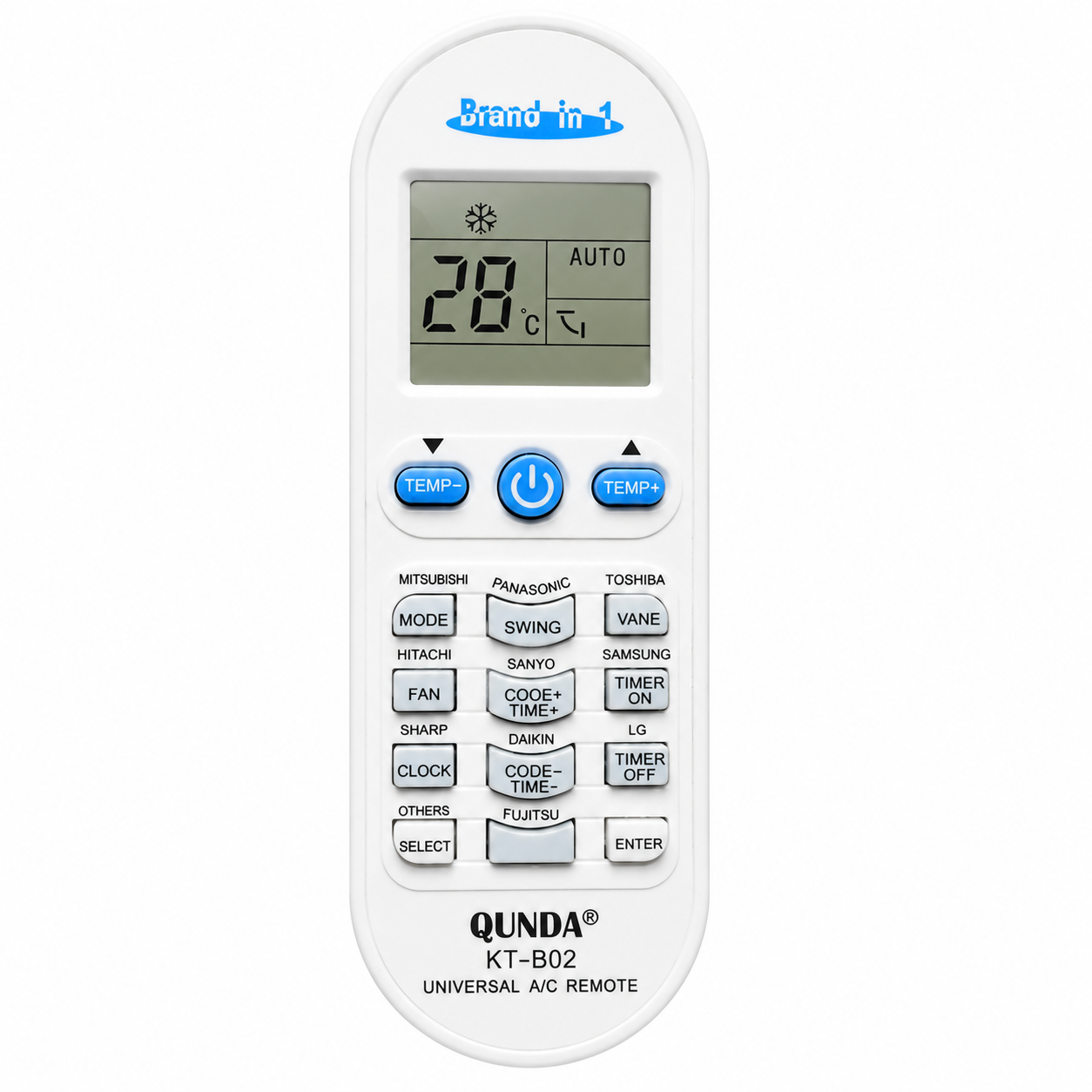 QUNDA Universal Air Conditioner Remote Controller KT-B02
