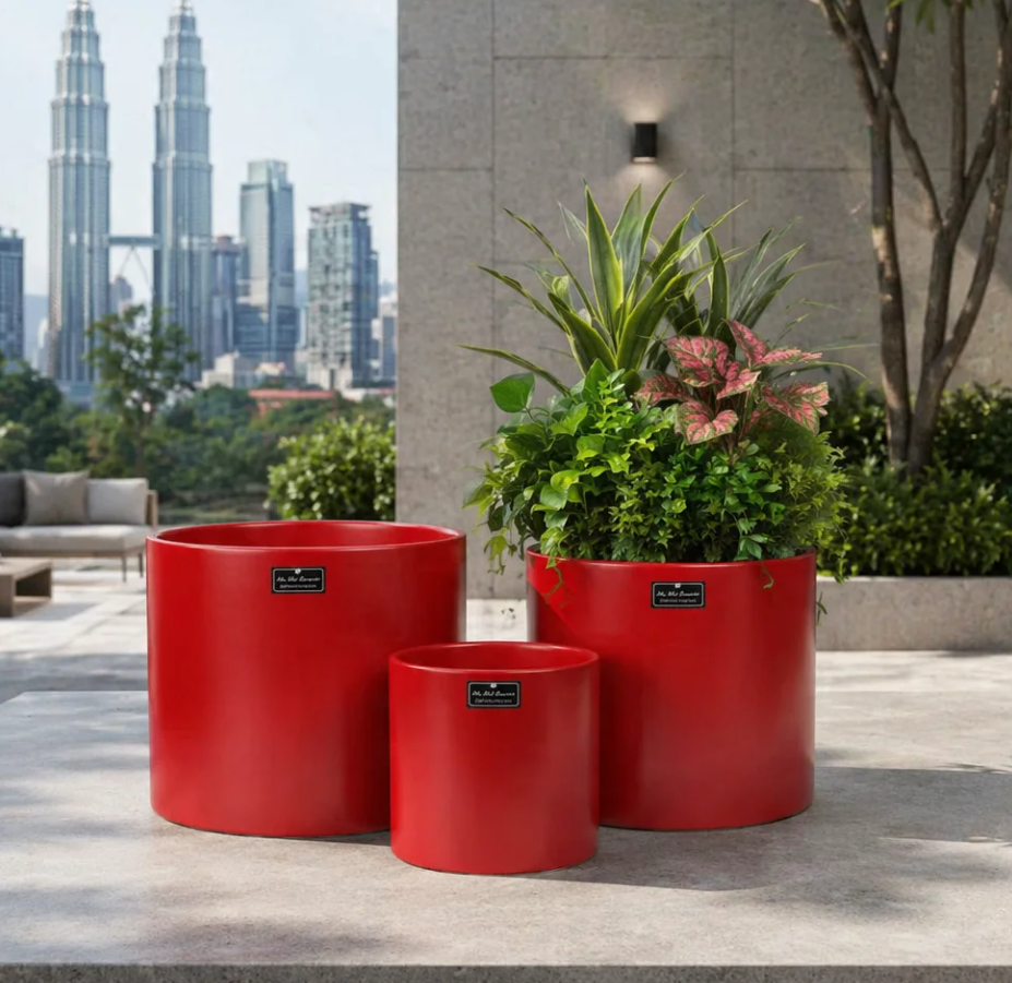 Ceramic Flowerpot Supplier KL City Center PC1247-18181-3RD | Eden Landscape Sdn Bhd