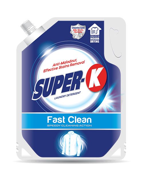 SUPER-K LAUNDRY LIQUID DETERGENT FAST CLEAN 2.5KG