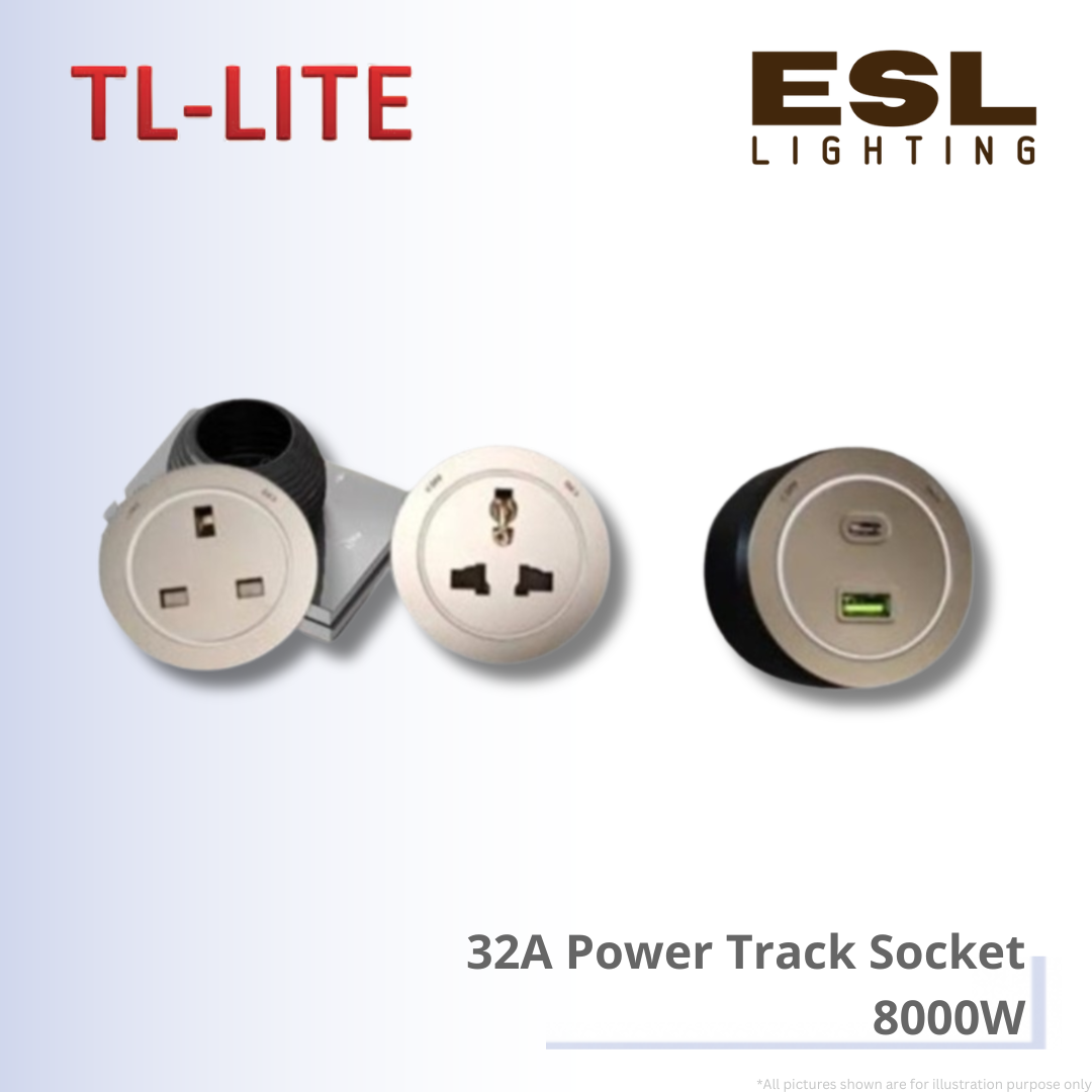 TL-LITE 32A Power Track Socket - 8000W