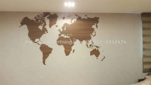 WOOD LAMINATE WORLD MAP (PJ, 2018)