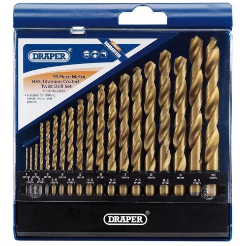 24907 - Metric HSS Titanium Coated Drill Set (19 Piece)