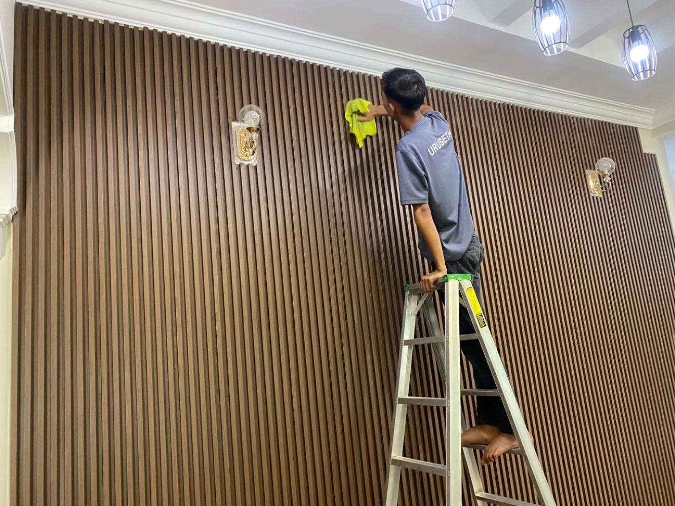 Fluted Wall Panel Code : BROWN Selangor, Malaysia Vinyl Floor, PVC ...