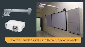 MEKI SHORTTHROW PROJECTOR BRACKET ST03-120 - Height 0.69-1.2m, Max Weight 10KG, tilt/swivel 卤15掳 TILT