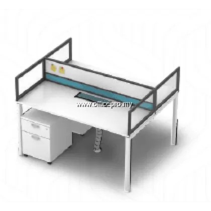 Office Workstation Cluster Of 2 Seater | Office Cubicle | Office Partition Malaysia IP18-SR-2 