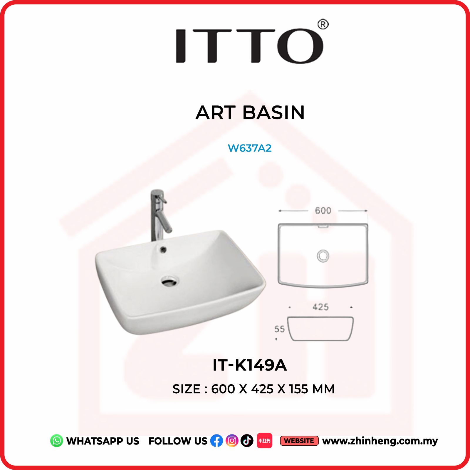 ITTO ART BASIN IT-K149A