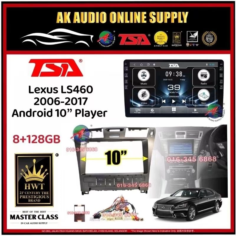 🎁Free AHD Camera 🎁 8Ram + 128GB 4G Carplay ◾TSA Lexus LS-460 LS460 2006 - 2017 Android 9'' /10'' TS10 Car Player Monitor