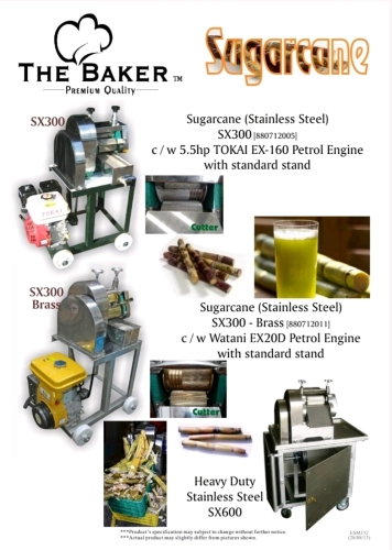 The Baker SX300B Brass Sugar Cane Machine