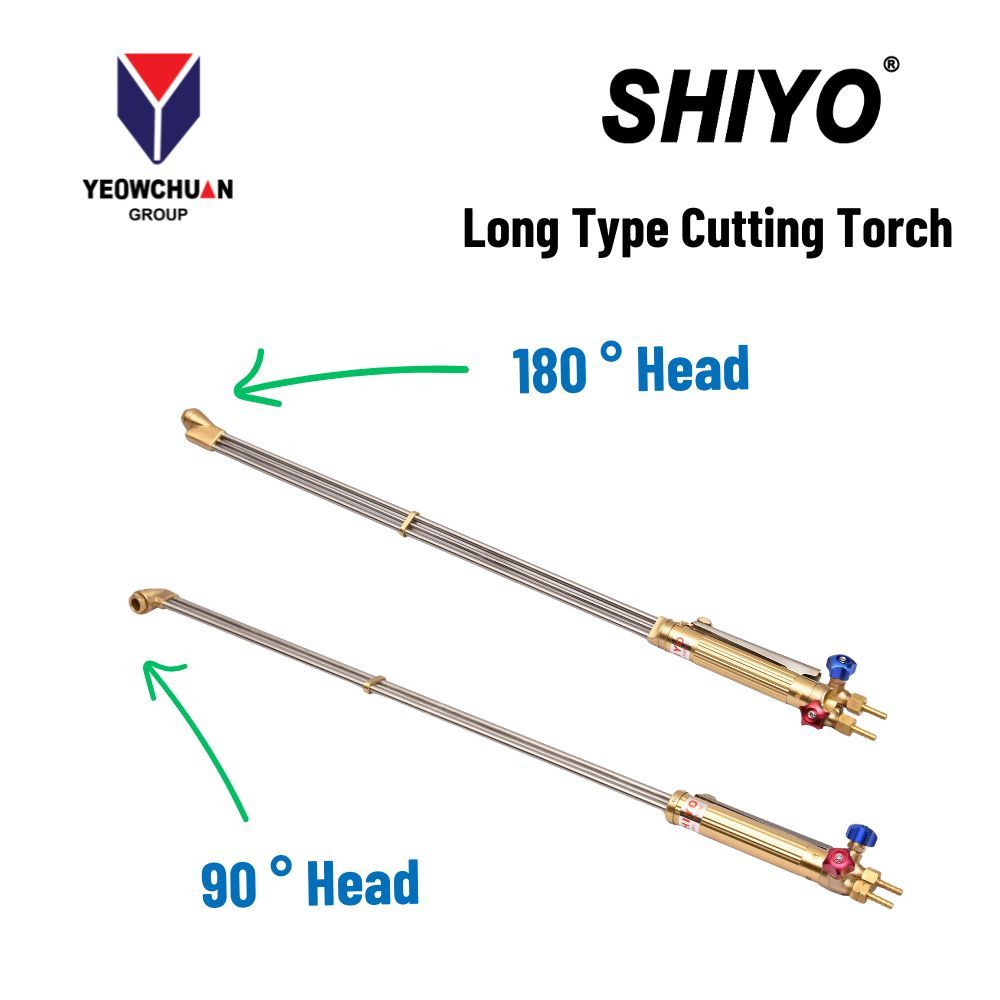 Shiyo Heavy Duty Extra Long Cutting Torch 90 掳/180 掳 Head