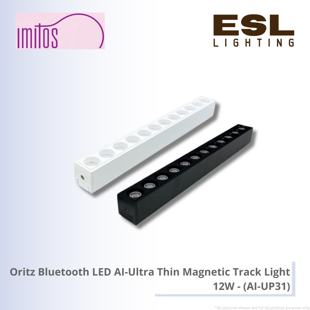 IMITOS Oritz Bluetooth LED AI-Ultra Thin Magnetic Track Light 12W - AI-UP31