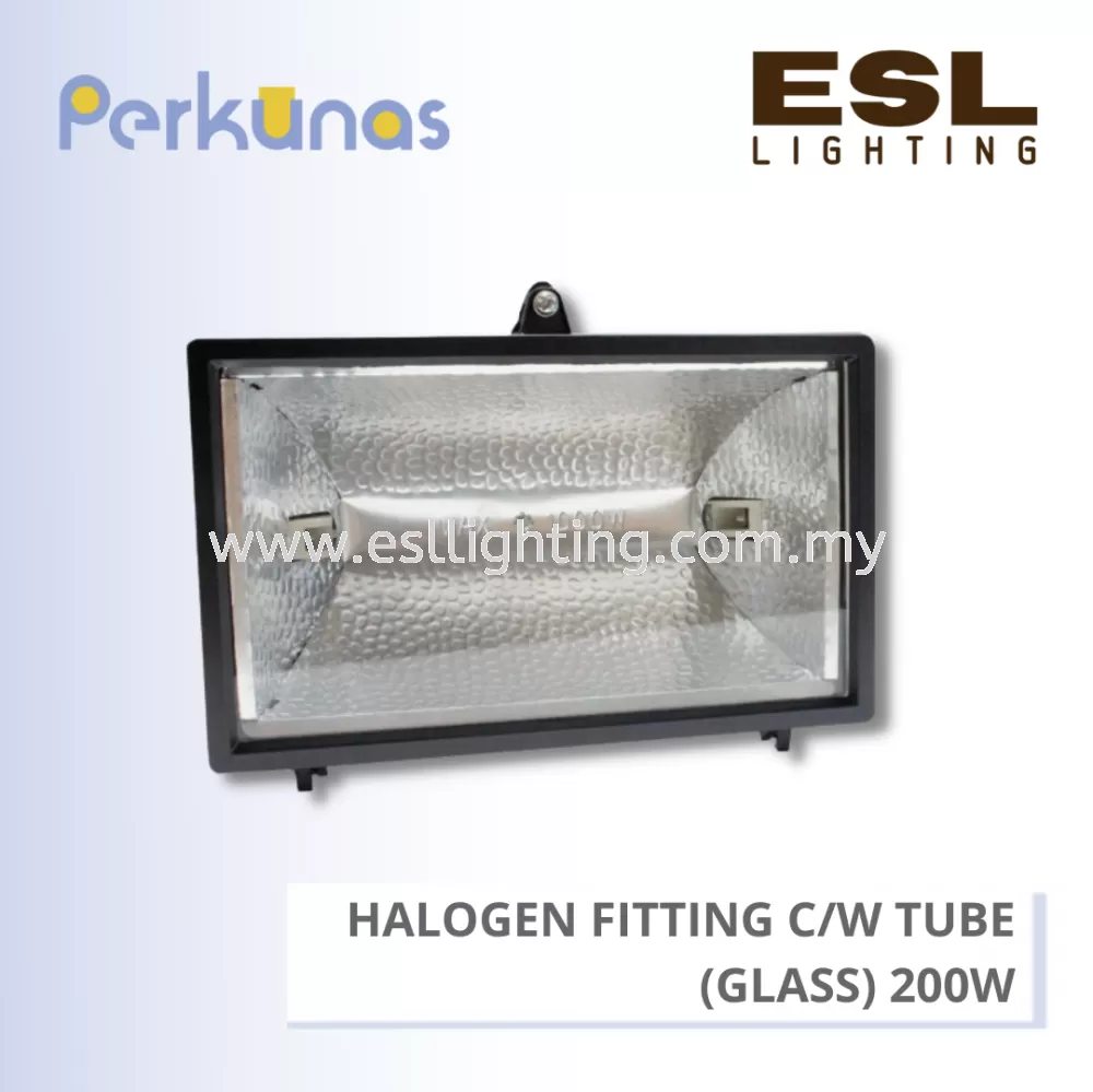 PERKUNAS HALOGEN FITTING C/W TUBE (GLASS) - 1000W