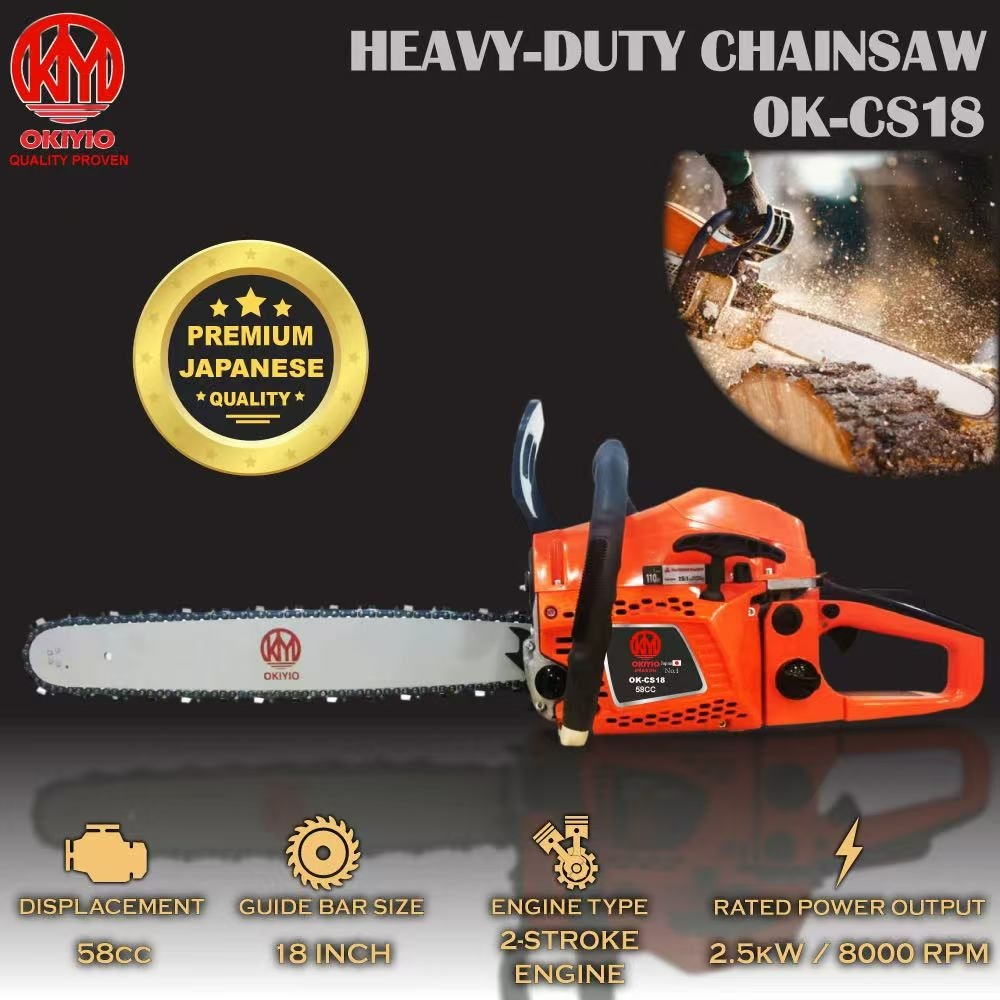 OKIYIO 18" CHAIN SAW 58cc