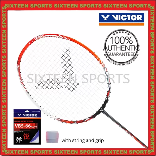 VICTOR Thruster Ryuga Badminton Racket TK-RYUGA-D (C/W VBS66 String & Overgrip)