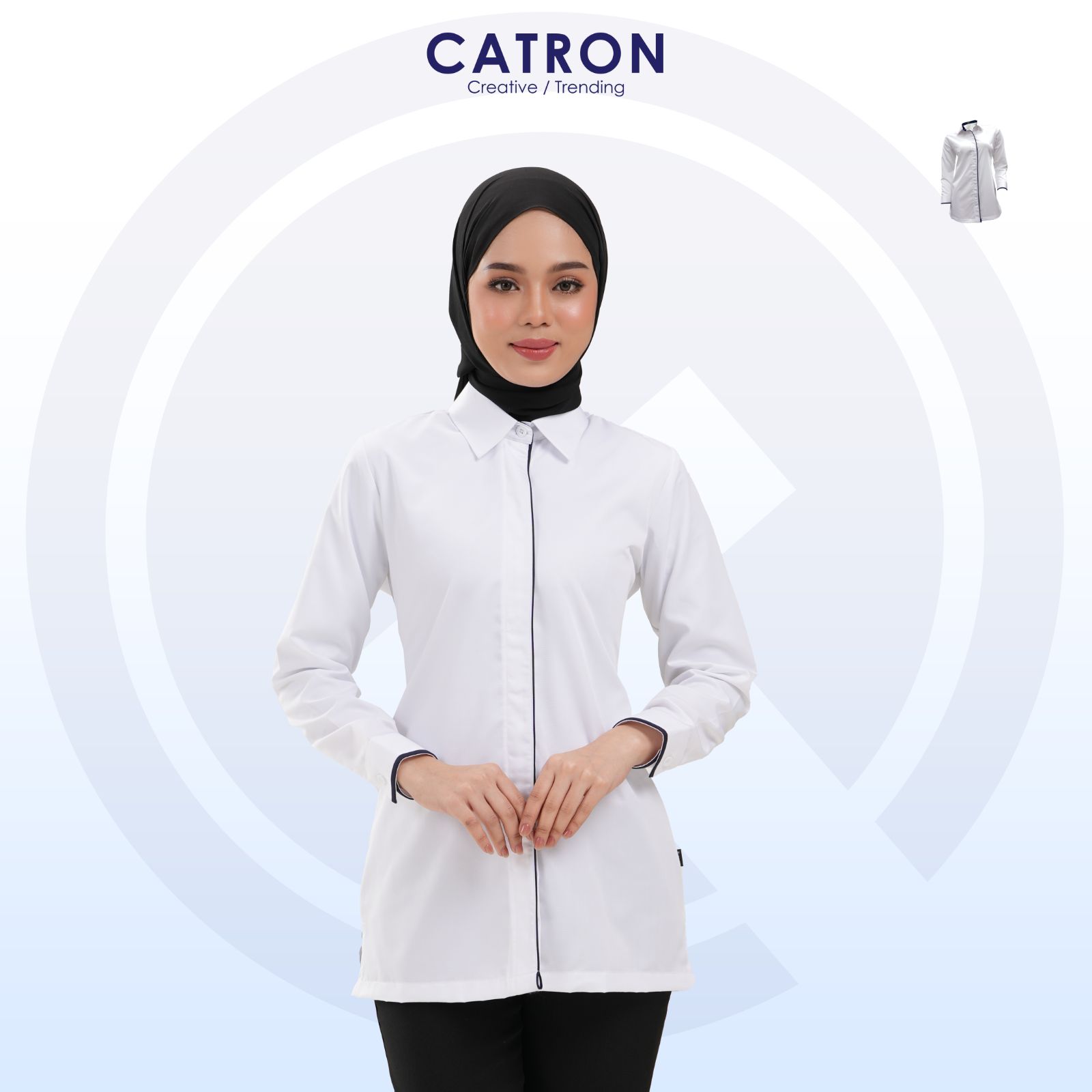 FC 903H Polycotton Ladies Long Sleeve Corporate Shirt