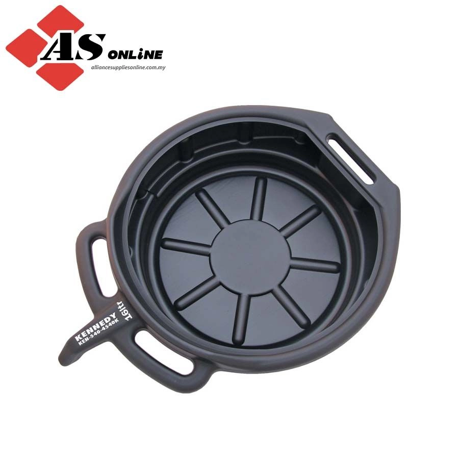 KENNEDY Oil Drain Pan, 16L, Plastic, Compatible with Non Corrosive Liquids / Model: KEN5404540K
