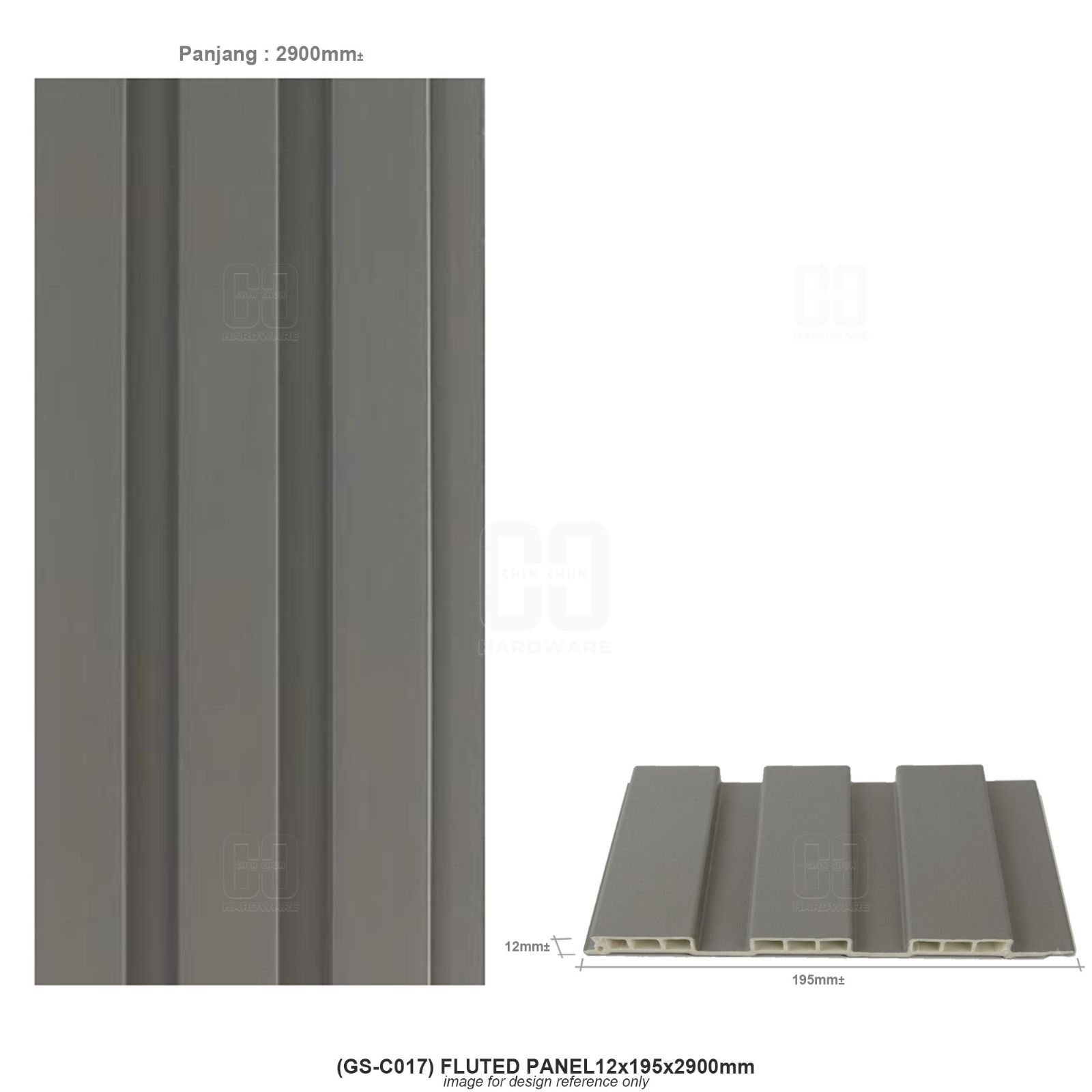 (GS-C017) FLUTED PANEL 12x195x2900mm