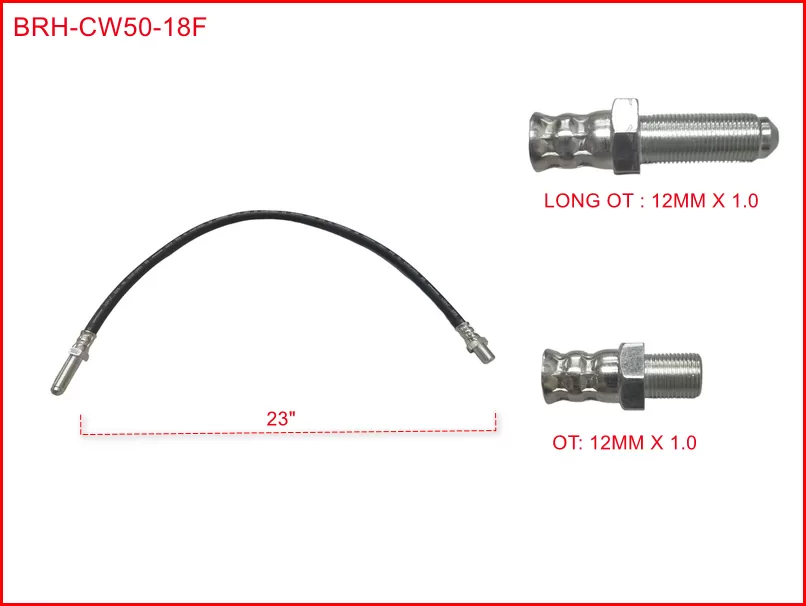 NISSAN CW50 46201-Z2009 CK11 CW50 CW52 FRONT BRAKE HOSE #BRH12101210 23" #BRH=2O (BRH-CW50-18F)