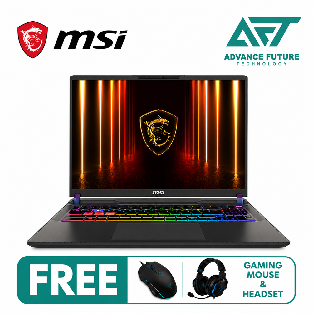 MSI Vector 16 HX AI A2XWJG-478MY 16" QHD+ 240Hz Gaming Laptop Gray ( Intel Core Ultra 9 275HX, 16GB, 1TB SSD, RTX 5090, W11 )