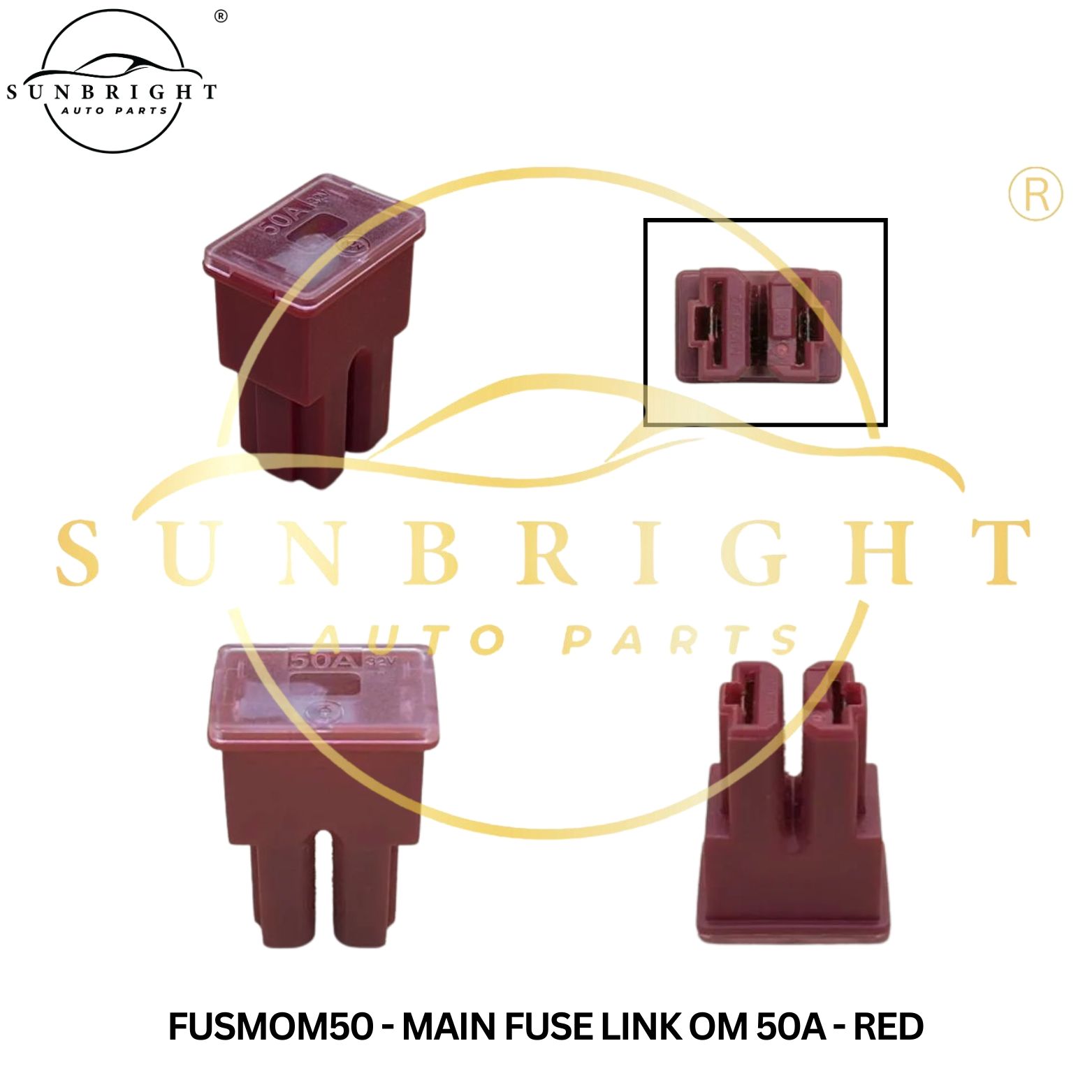 FUSMOM50 - MAIN FUSE LINK OM 50A - RED