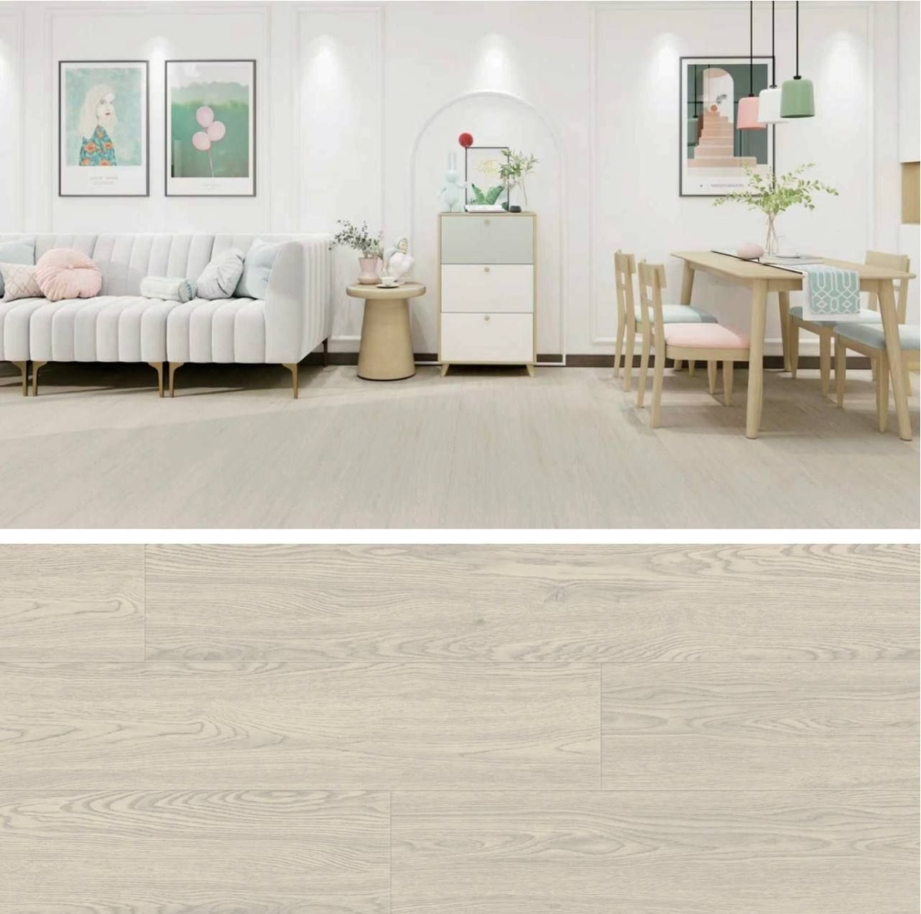 Queens Floor LVT Flooring STANDARD (Fiberglass Core) QVG105-04 SOFT LINEN