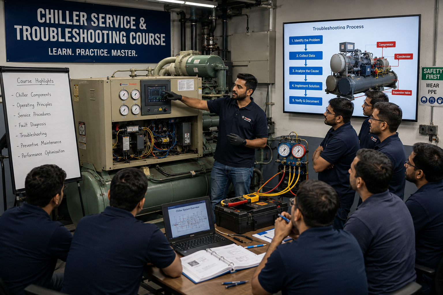 Chiller service and troubleshooting course