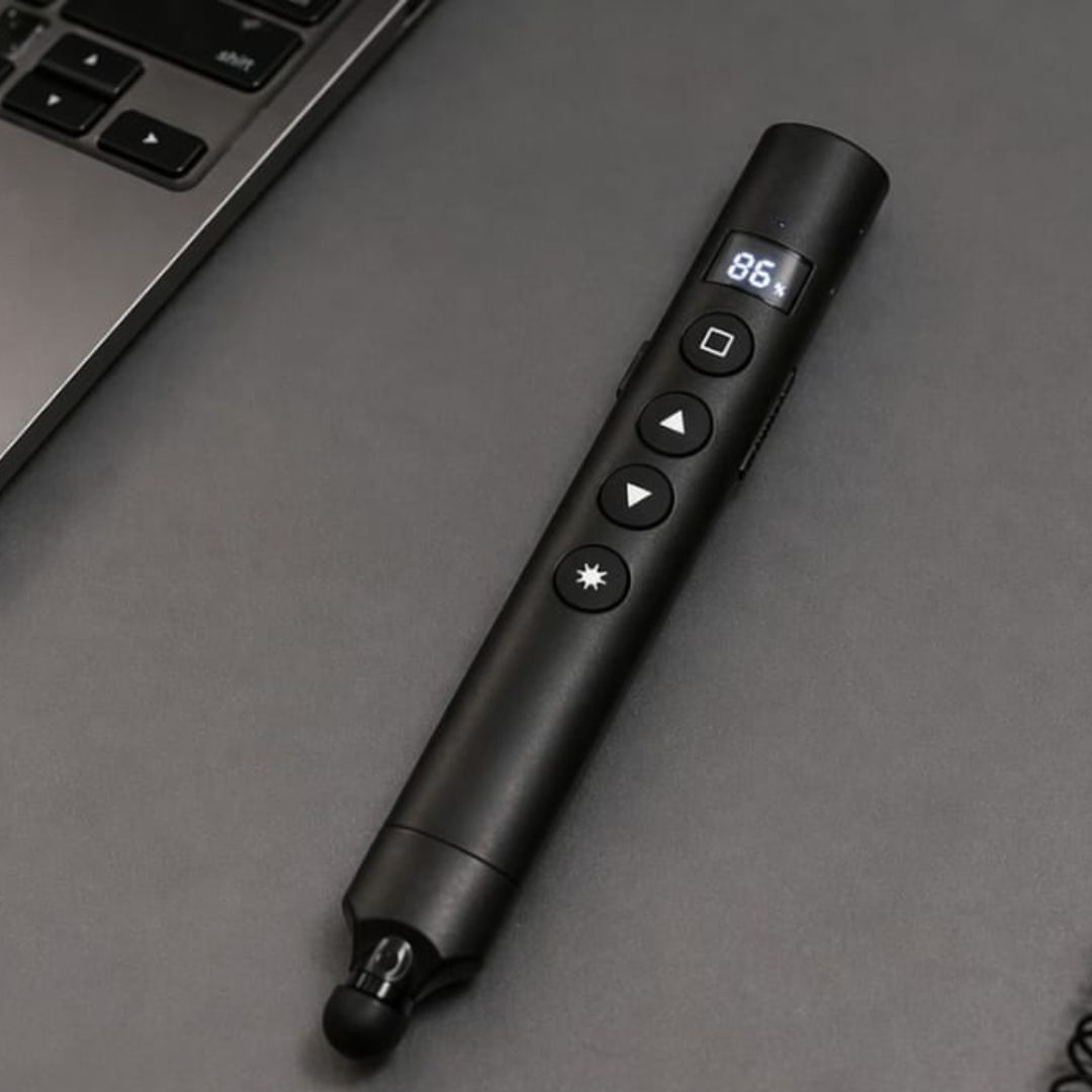 MEKI EZ LASER POINTER MP-1974 - Wireless Presenter (USB) w/ RED Laser Pointer Come with Interactive Writing Rechargeable Battery