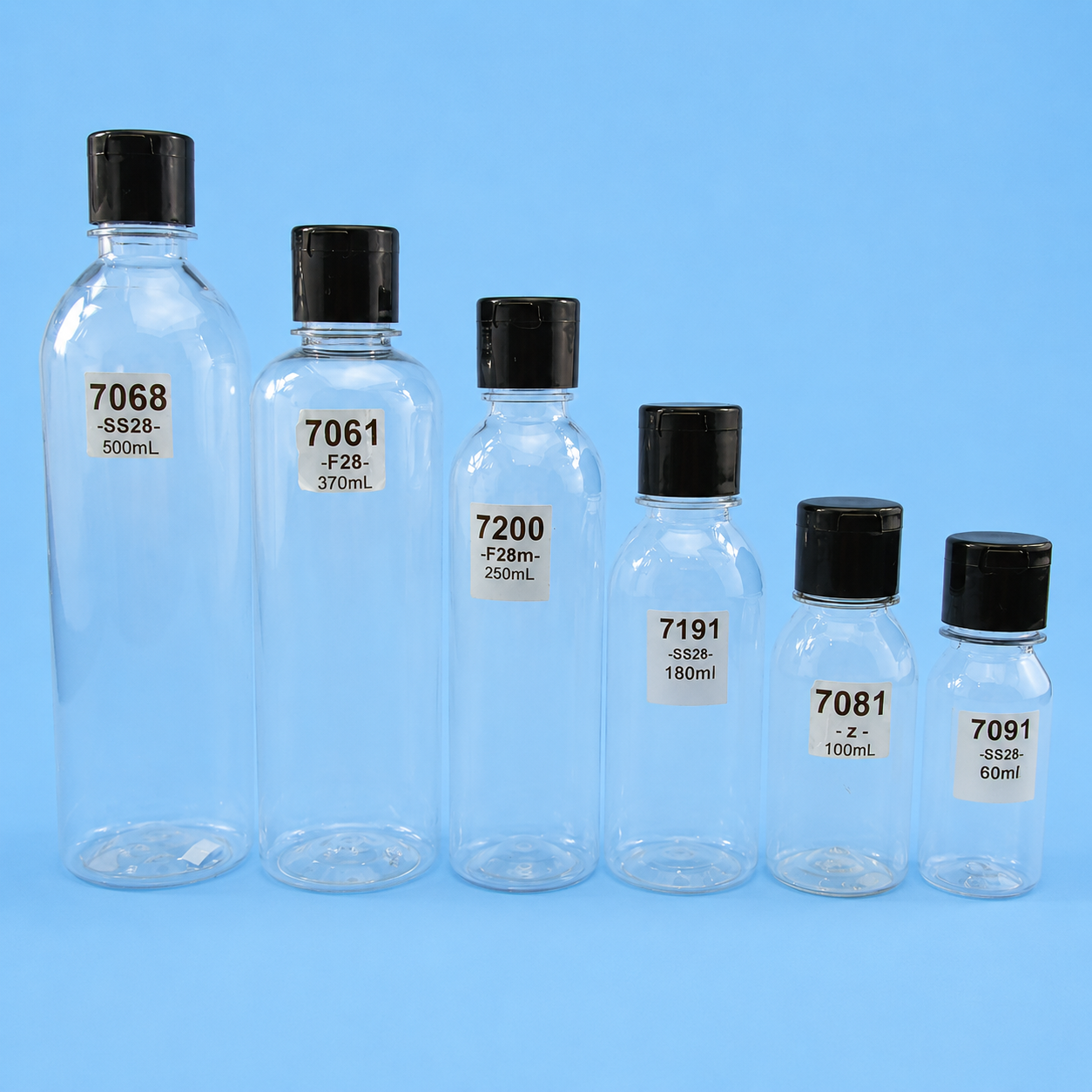 60ml - 500ml Shampoo Bottle : 7091, 7081, 7191, 7201, 7061, 7068