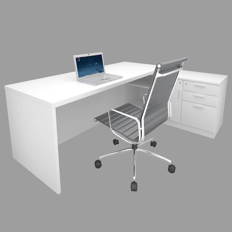 7 ft x 5 ft CEO Director Desk SET OFMS0002-4SET